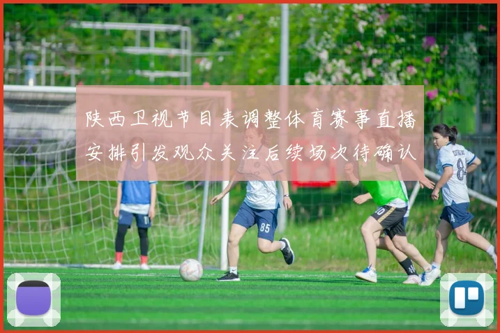 陕西卫视节目表调整体育赛事直播安排引发观众关注后续场次待确认
