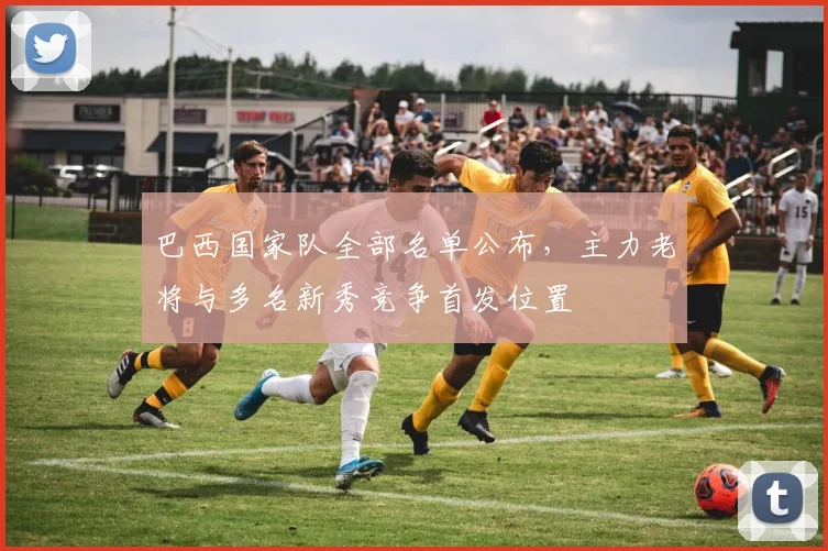 巴西国家队全部名单公布，主力老将与多名新秀竞争首发位置